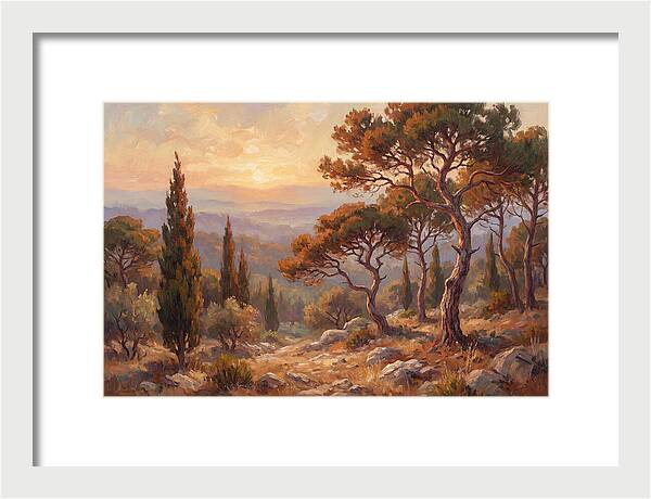 Mediterranean Coniferous Forest Sunset