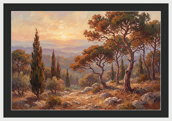 Mediterranean Coniferous Forest Sunset