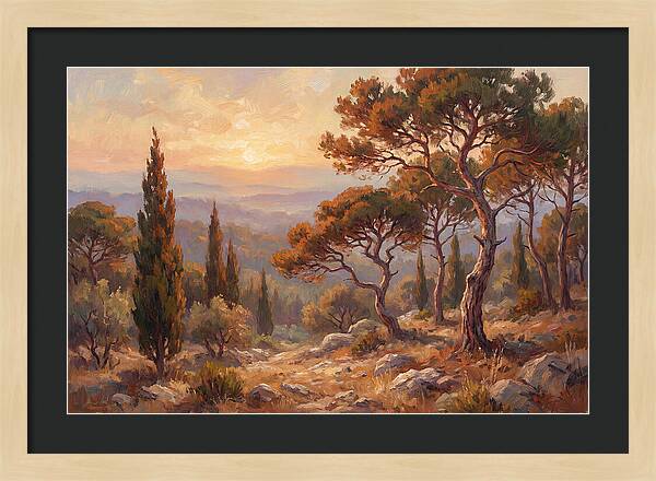 Mediterranean Coniferous Forest Sunset
