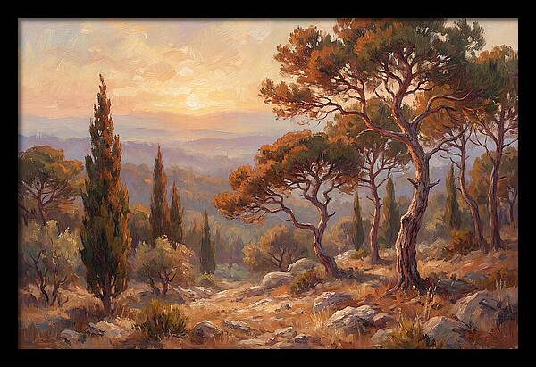 Mediterranean Coniferous Forest Sunset