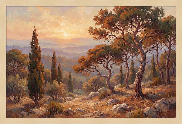 Mediterranean Coniferous Forest Sunset