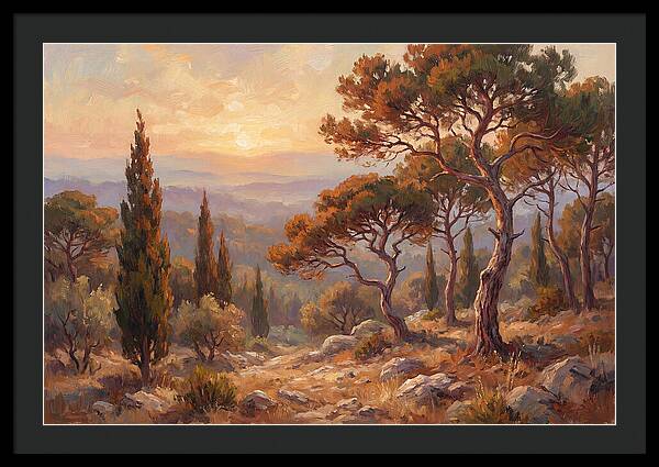 Mediterranean Coniferous Forest Sunset