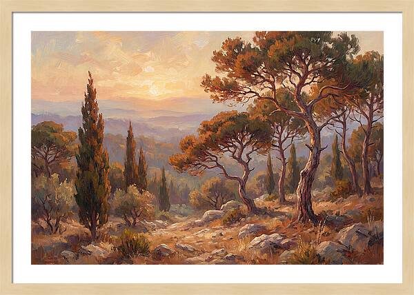 Mediterranean Coniferous Forest Sunset