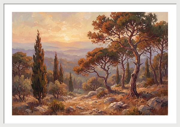 Mediterranean Coniferous Forest Sunset