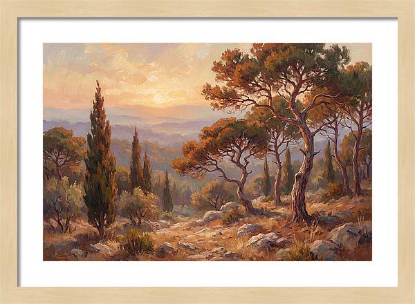 Mediterranean Coniferous Forest Sunset