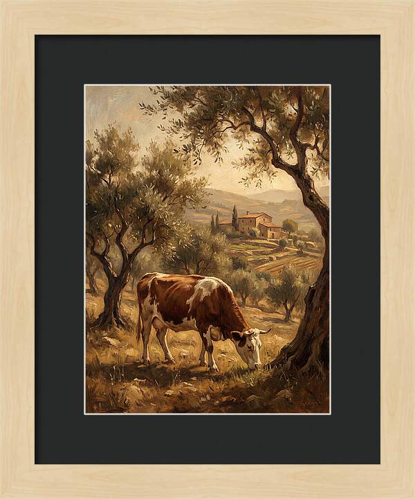 Mediterranean Cow Grazing