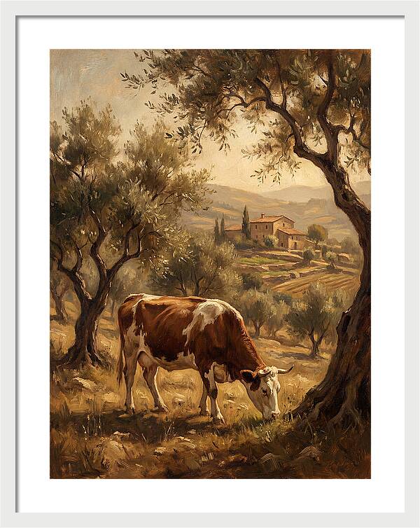 Mediterranean Cow Grazing
