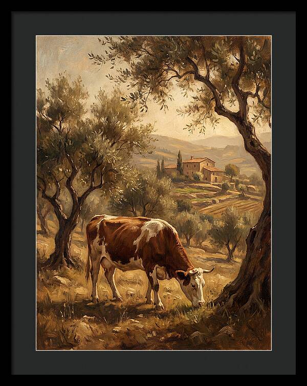 Mediterranean Cow Grazing