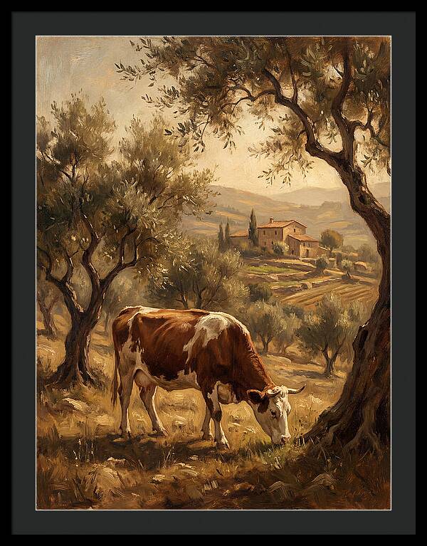 Mediterranean Cow Grazing