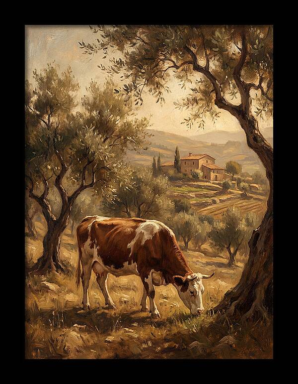Mediterranean Cow Grazing
