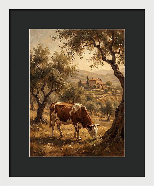 Mediterranean Cow Grazing
