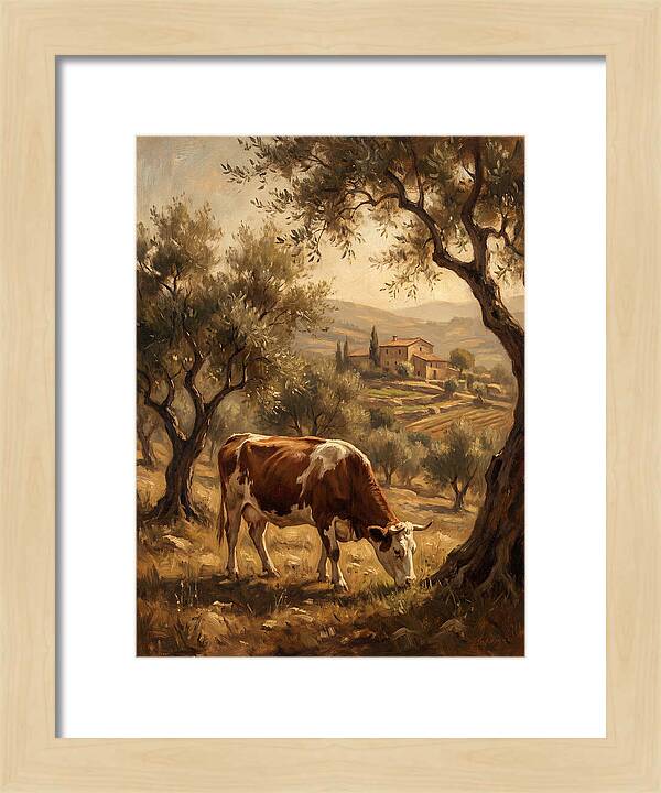 Mediterranean Cow Grazing