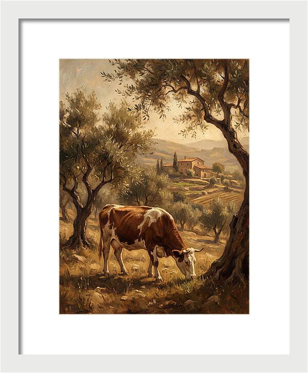 Mediterranean Cow Grazing
