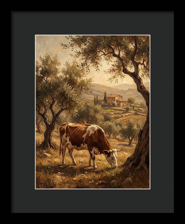 Mediterranean Cow Grazing