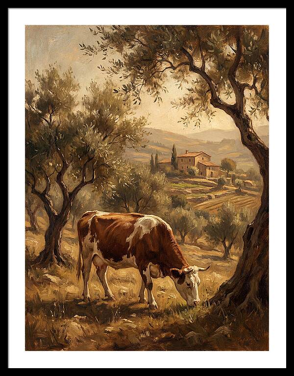Mediterranean Cow Grazing