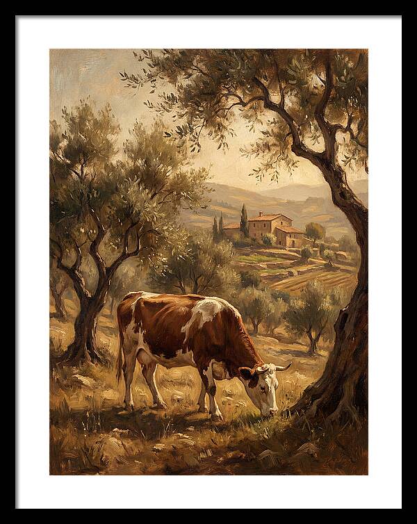 Mediterranean Cow Grazing