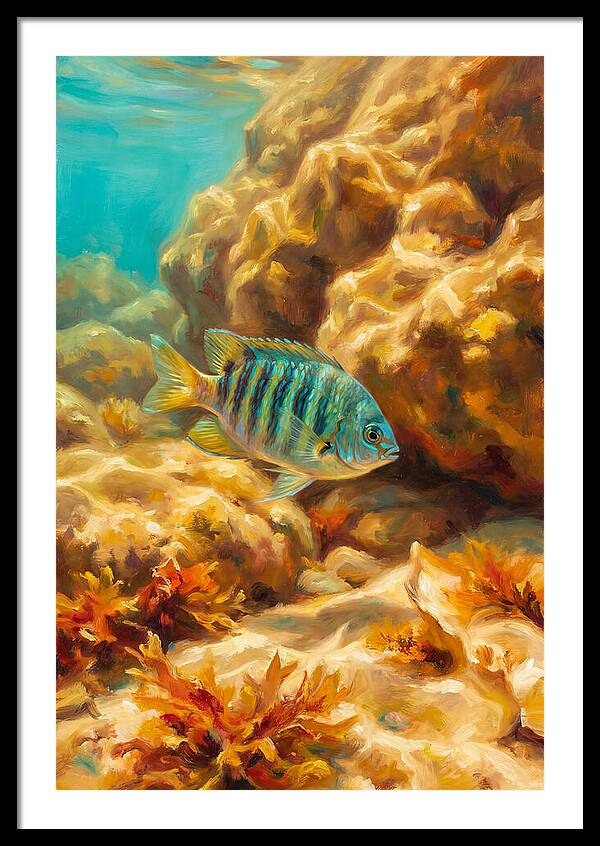 Mediterranean Damselfish Underwater