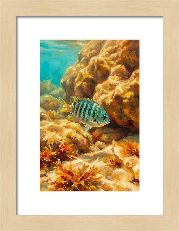 Mediterranean Damselfish Underwater