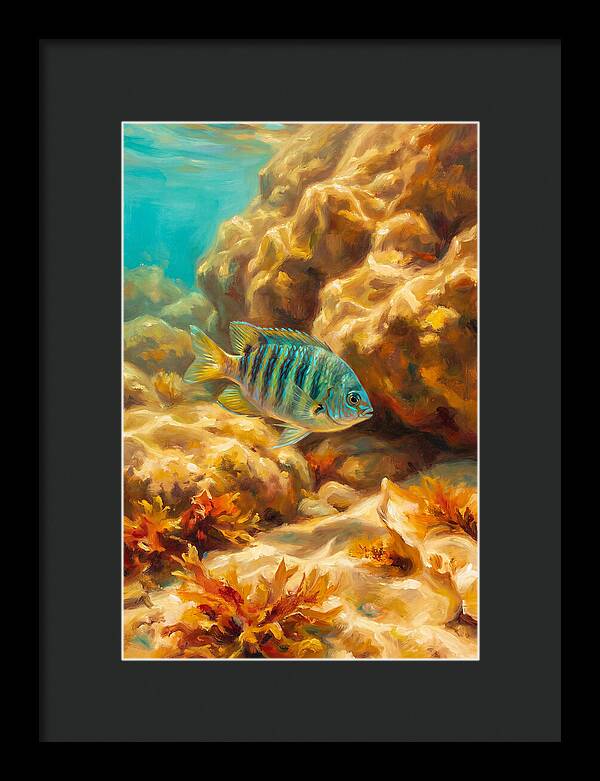 Mediterranean Damselfish Underwater