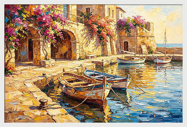 Mediterranean Dockside Serenity