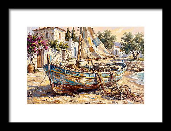 Mediterranean Fishing Boat Serenity