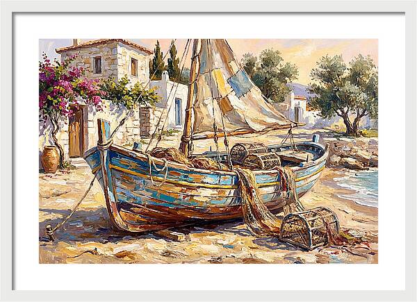 Mediterranean Fishing Boat Serenity