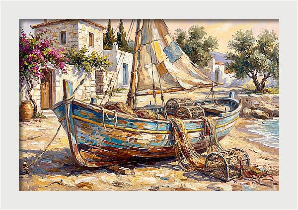 Mediterranean Fishing Boat Serenity