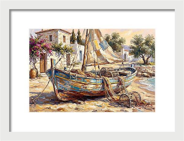 Mediterranean Fishing Boat Serenity