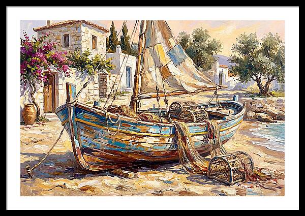 Mediterranean Fishing Boat Serenity