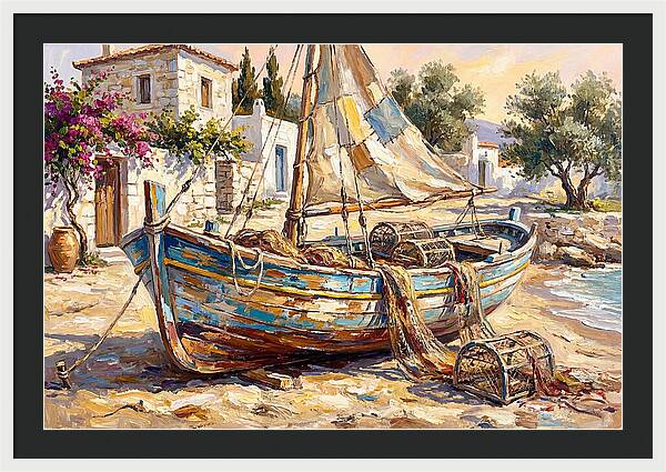 Mediterranean Fishing Boat Serenity