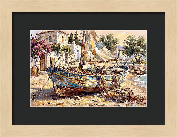 Mediterranean Fishing Boat Serenity