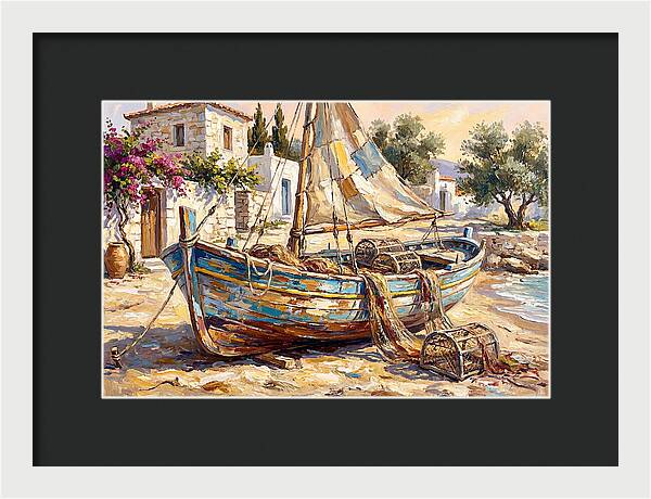 Mediterranean Fishing Boat Serenity