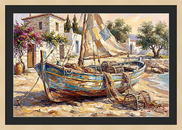 Mediterranean Fishing Boat Serenity