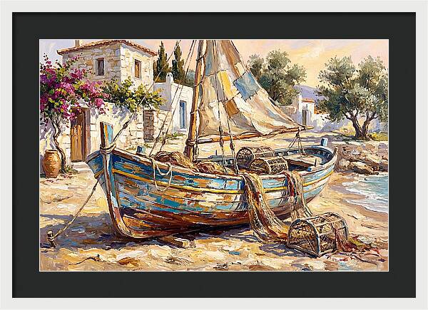 Mediterranean Fishing Boat Serenity