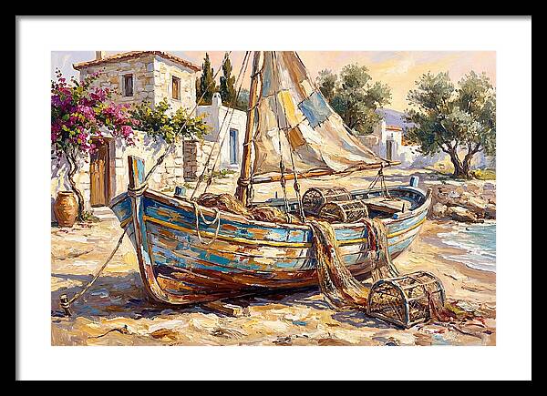 Mediterranean Fishing Boat Serenity