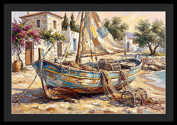Mediterranean Fishing Boat Serenity