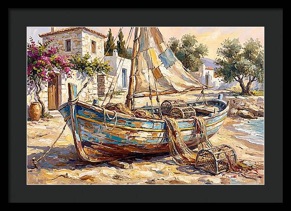 Mediterranean Fishing Boat Serenity