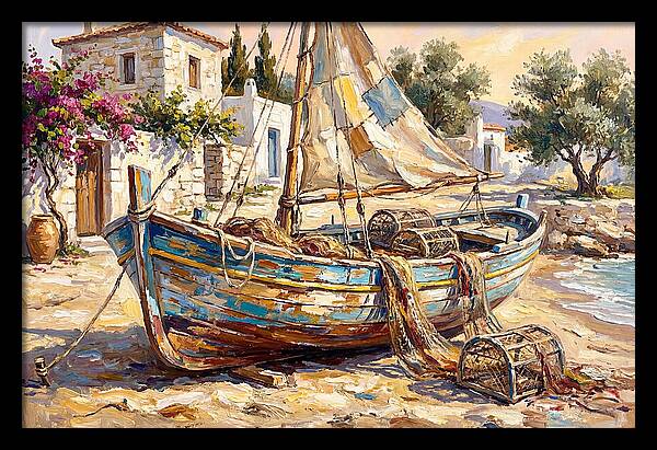 Mediterranean Fishing Boat Serenity