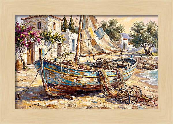 Mediterranean Fishing Boat Serenity