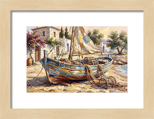 Mediterranean Fishing Boat Serenity