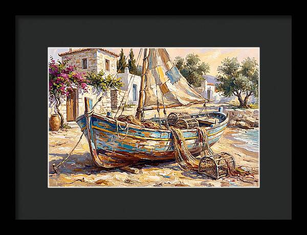 Mediterranean Fishing Boat Serenity