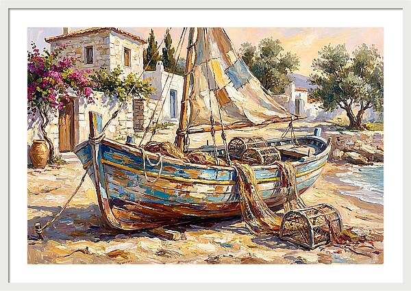 Mediterranean Fishing Boat Serenity