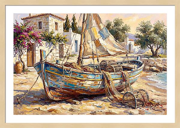 Mediterranean Fishing Boat Serenity