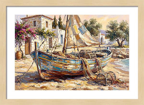 Mediterranean Fishing Boat Serenity