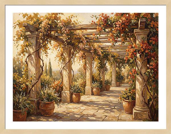 Mediterranean Garden Pergola