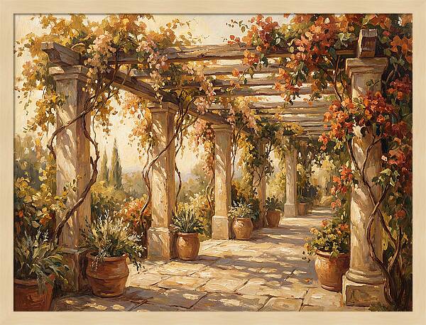 Mediterranean Garden Pergola