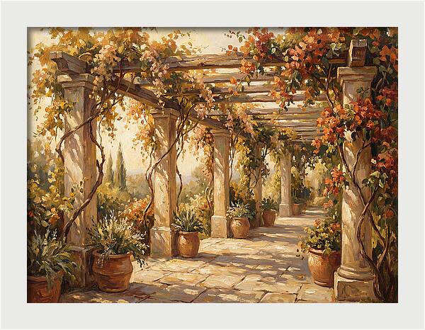 Mediterranean Garden Pergola