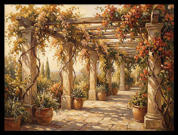 Mediterranean Garden Pergola