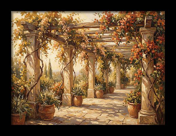 Mediterranean Garden Pergola