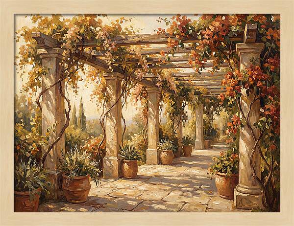 Mediterranean Garden Pergola